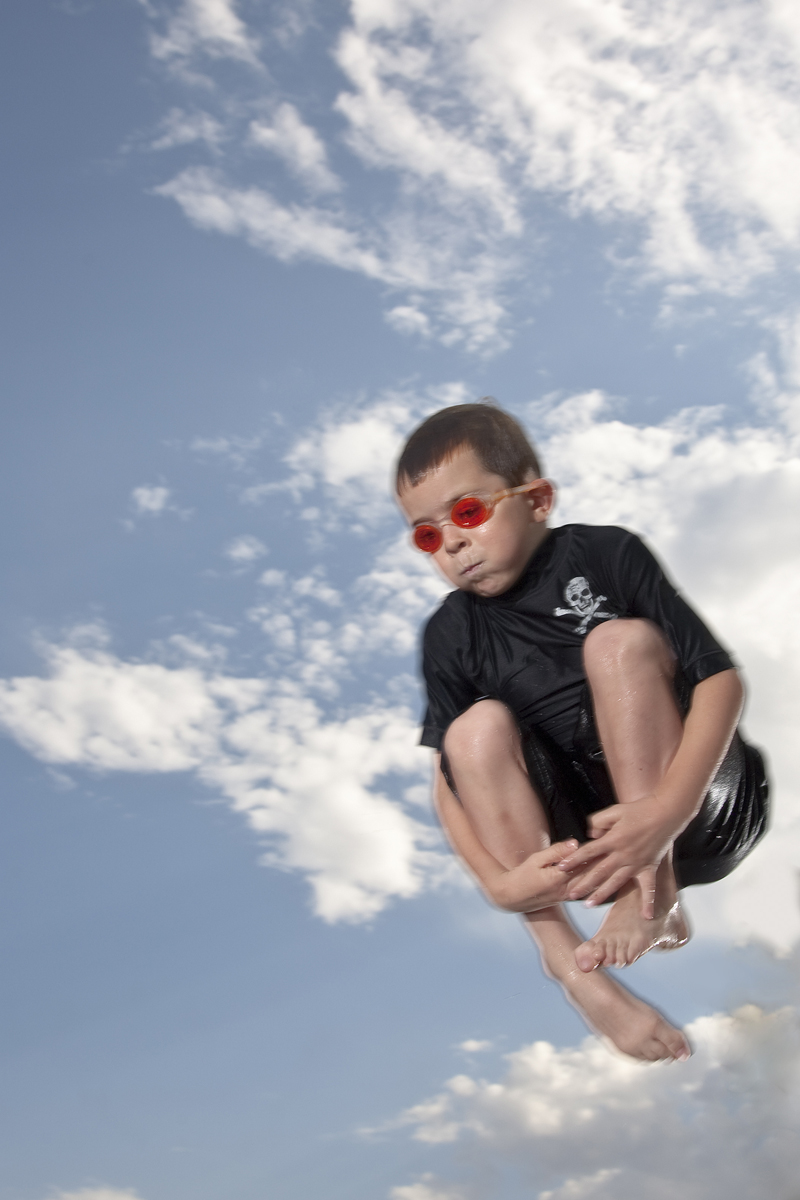 Jumping boy